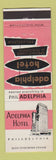 Matchbook Cover - Adelphia Hotel Philadelphia PA