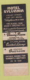 Matchbook Cover - Hotel Sylvania Philadelphia PA