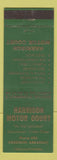 Matchbook Cover - Harrison Motor Court Harrison AR