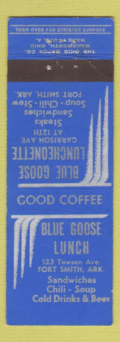 Matchbook Cover - Blue Goose Lunch Fort Smith AR