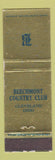 Matchbook Cover - Beechmont Country Club Cleveland OH WEAR
