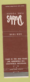 Matchbook Cover - Dubbs Fine Foods Southfield MI