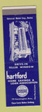 Matchbook Cover - Hartford Savings Loan Hartford CT