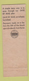 Matchbook Cover - Hartford Savings Loan Hartford CT