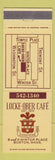 Matchbook Cover - Locke Ober Cafe Boston MA