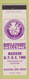 Matchbook Cover - Elks Lodge Madison NJ