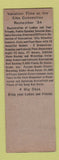Matchbook Cover - Elks Convention Hagerstown MD SAMPLE