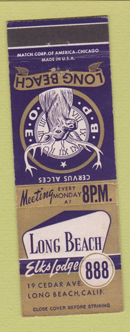 Matchbook Cover - Elks Lodge Long Beach CA