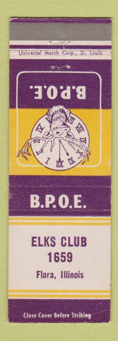 Matchbook Cover - Elks Lodge Flora IL