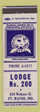 Matchbook Cover - Moose Lodge Fort Wayne IN