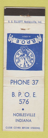 Matchbook Cover - Elks Lodge Noblesville IN