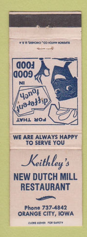 Matchbook Cover - Keithley's New Dutch Mill Orange City IA WEAR