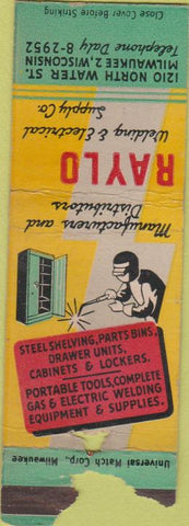 Matchbook Cover - Raylo Welding Electric Milwaukee BOBTAIL
