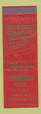 Matchbook Cover - Chadwick Motel Middletown NY