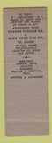 Matchbook Cover - East Orange Cab Company WEAR