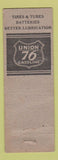 Matchbook Cover - George Kanellis Union oil gas Los Angeles CA pinup WORN