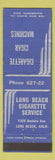 Matchbook Cover - Long Beach Cigarette Service Vending Long Beach CA WEAR