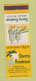 Matchbook Cover - Sherry Frontenac Hotel Miami Beach FL