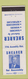 Matchbook Cover - Shearer for 77th Assembly District CA?