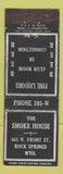 Matchbook Cover - The Smoke House Rock Springs WY