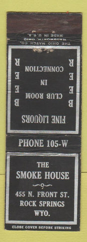 Matchbook Cover - The Smoke House Rock Springs WY