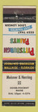 Matchbook Cover - Pittsburgh Paints Meisner Herring Dover Foxcroft ME