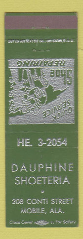 Matchbook Cover - Dauphine Shoes Mobile AL