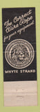 Matchbook Cover - Macwhyte Wire Rope St Paul MN