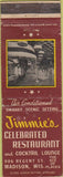 Matchbook Cover - Jimmie's Restaurant Madison WI WEAR
