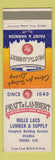 Matchbook Cover - Pratt & Lambert Paint Mille Lacs Lumber Onamia MN