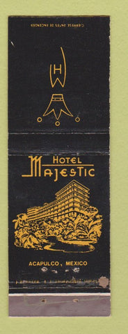 Matchbook Cover - Hotel Majestic Acapulco Mexico WEAR