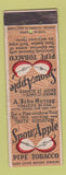 Matchbook Cover - Snow Apple Pipe Tobacco