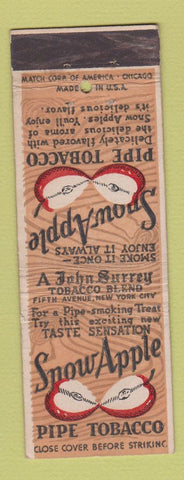 Matchbook Cover - Snow Apple Pipe Tobacco