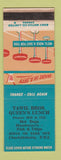 Matchbook Cover - Tawil Bros Queen's Lunch Charlottetown PEI PE WEAR