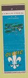 Matchbook Cover - Quebec QC Vous Invite Tadoussac