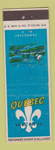 Matchbook Cover - Quebec QC Vous Invite Tadoussac