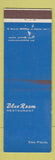 Matchbook Cover - Blue Room Restaurant Sao Paulo Brazil WEAR