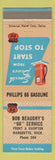 Matchbook Cover - Bob Beaudry's Phillips 66 oil gas Marquette MI
