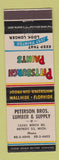 Matchbook Cover - Pittsburgh Paints Paterson Bros Lumber Detroit MI