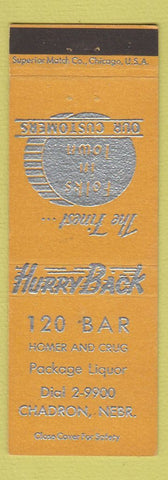 Matchbook Cover - 120 Bar Chadron NE