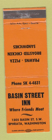 Matchbook Cover - Basin Street Inn Ephrata WA