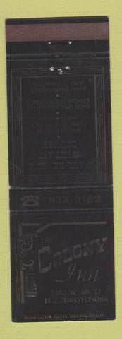 Matchbook Cover - Colony Inn Erie PA WEAR