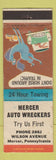 Matchbook Cover - Mercer Auto Wreckers Mercer PA WEAR