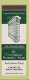 Matchbook Cover - Commercial National Bank Charlotte NC