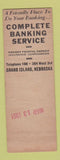 Matchbook Cover - Overland National Bank Grand Island NE SAMPLE