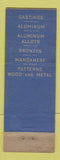Matchbook Cover - Hampden Brass Company Springfield MA WEAR