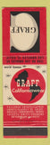 Matchbook Cover - Graff California Clothes Los Angeles CA