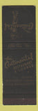 Matchbook Cover - The Continental Restaurant Saugus MA WEAR SAMPLE