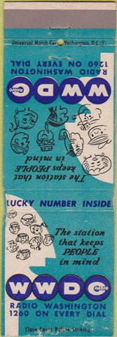 Matchbook Cover - WWDC Radio Washington DC 1200 AM