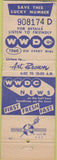 Matchbook Cover - WWDC Radio Washington DC 1200 AM